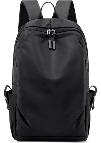 Moda Rahat Sırt Çantası Su Geçirmez Laptop Çantası Erkek Seyahat Üniversite Öğrencisi Siyah (Yurt Dışından)