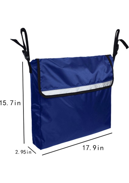 Yeni Oxford Kumaş Tekerlekli Sandalye Saklama Çantası Kılıfı Tekerlekli Sandalyeler Hareketlilik Yardım Tote Kolu Scooter Walker Rollators Mavi (Yurt Dışından) modelleri