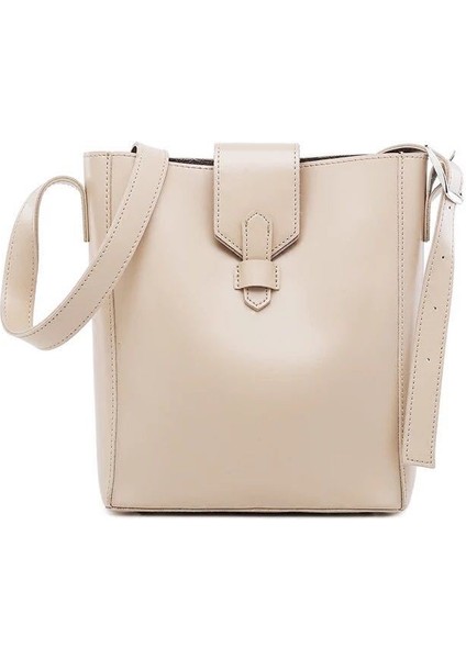 Lüks Kova Kadın Omuzdan Askili Çanta Rahat Bez Çantalar Basit Postacı Çantası Büyük 2 Takım Kompozit Krem Sarı (Yurt Dışından)