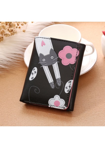 Yeni Kadın Cüzdan Sevimli Karikatür Kedi Tarzı Bozuk Para Cüzdanı Kız Debriyaj Kısa Değişim Bayanlar Kart Sahibinin, Kırmızı (Yurt Dışından) fırsatları