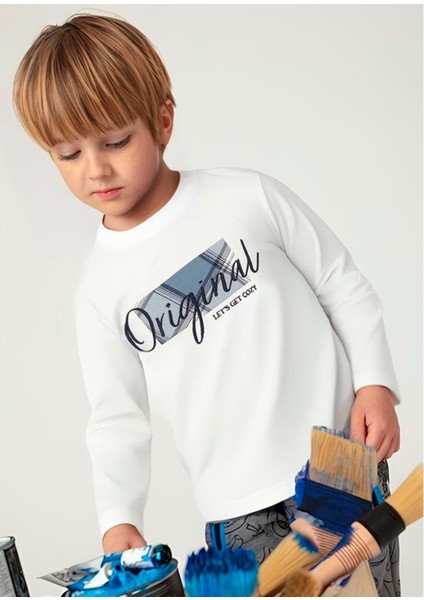 Erkek Çocuk Tshırt - Mayoral - Beyaz - 4 Yaş - 04046-Beyaz-4 Yaş modelleri