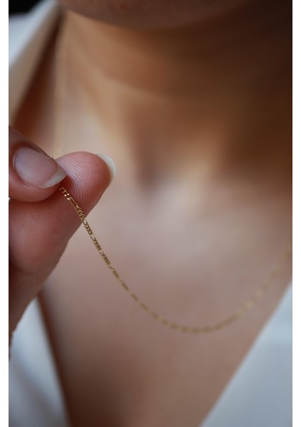 14 Ayar Altın Ince Figaro Zincir Kolye fiyatları