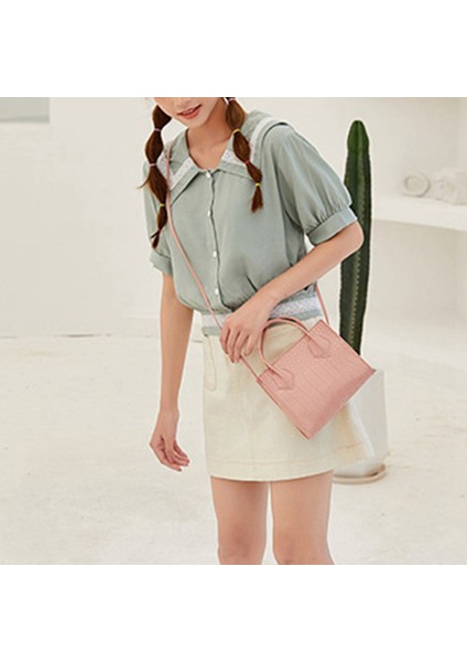 Moda Kadın Çanta Yaz Çanta Omuz Messenger Zincir Kilit Küçük Kare Çanta Sarı (Yurt Dışından) modelleri