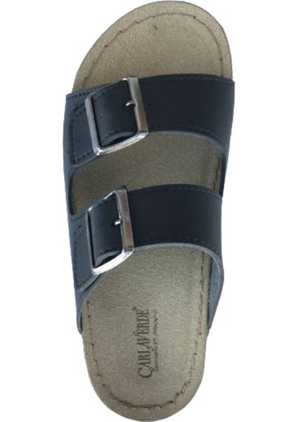 Kadın Anatomik Deri Çift Bantlı Terlik fırsatları