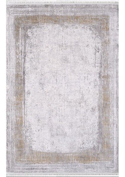 Barok Bej Antrasit Kiremit Eskitme Desen Halı