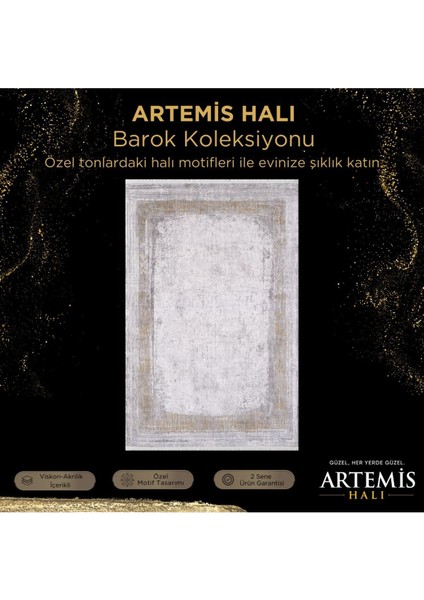 Barok Bej Antrasit Kiremit Eskitme Desen Halı fiyatları