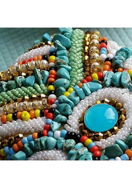 Vintage Renkli Taşlar Kadın Boncuklu Debriyaj Çanta Akşam Düğün Çanta Çantalar (Yurt Dışından) modelleri