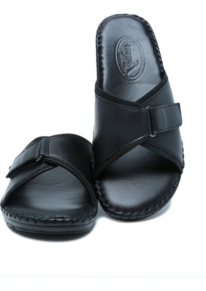 KHM110 Kifidis Assos Kadın Tek Bantlı Deri Terlik 36-41 modelleri