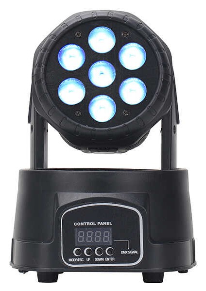 Strıke7 80W LED 7x10 Watt Mini Moving Head