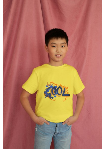 Erkek Çocuk Pamuk Be Cool Baskılı Kısa Kol Tshirt modelleri