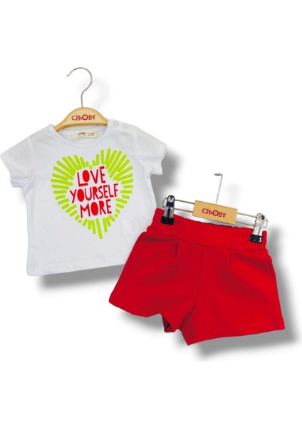 Çikoby Love More Şort Takım 6/36 Ay