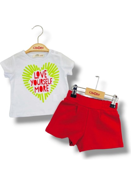Çikoby Love More Şort Takım 6/36 Ay