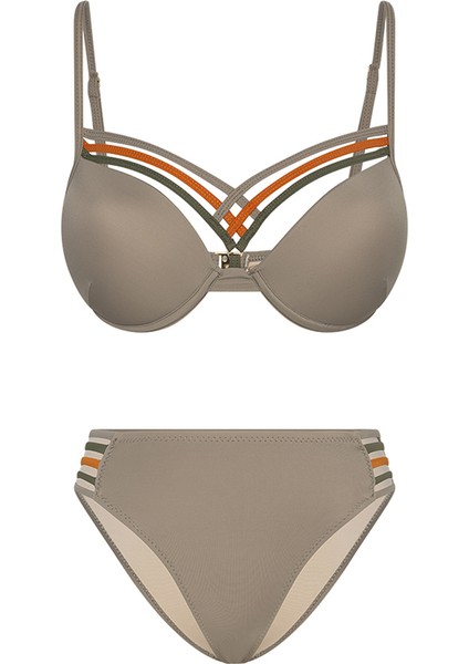 Girasole Toprak Balenli Bikini Takımı
