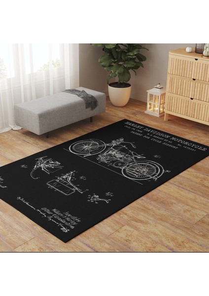 Harley Davidson Model 28B Chalkboard Halı