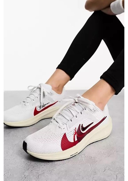 Air Zoom Pegasus 40 Prm Any Running Shoes Kadın Koşu Ayakkabısı Beyaz Kırmızı