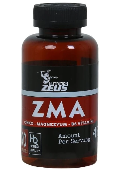 Zeus Nutrıtıon Zma 90 Kapsül (Çinko - Magnezyum - B6 Vitamini )