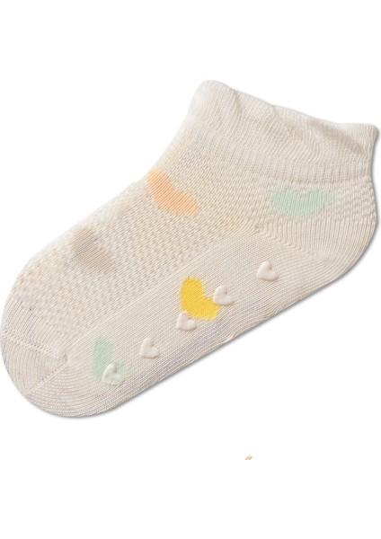Kız Çocuk Kalpli Step Çorap Ekru modelleri