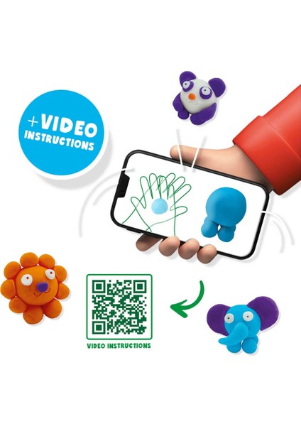 Fundo Oyun Hamuru - Vahşi Hayvanlar (3X90GR-1X40GR) fırsatları