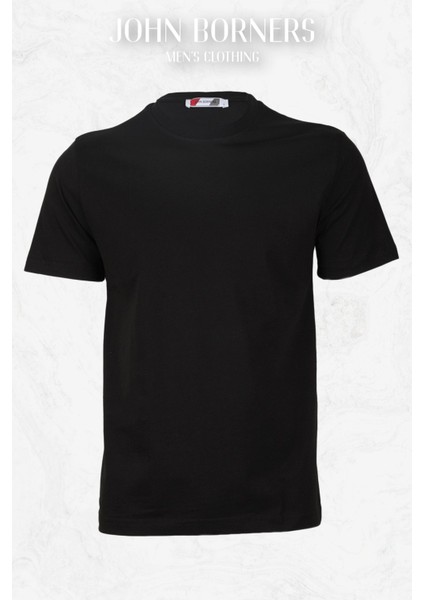 John Borners Erkek ikili O Yaka Spor Premium Basic T-Shirt