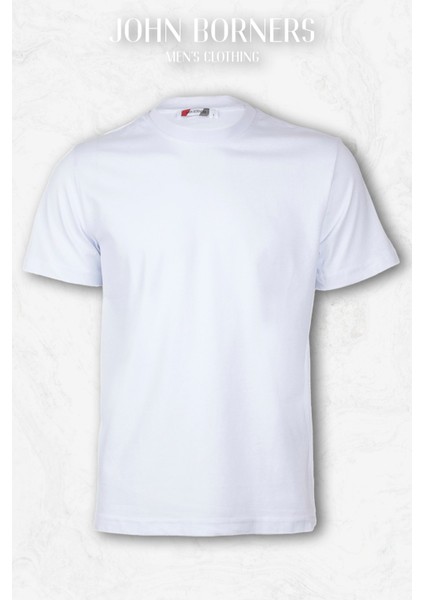 John Borners Erkek ikili O Yaka Spor Premium Basic T-Shirt