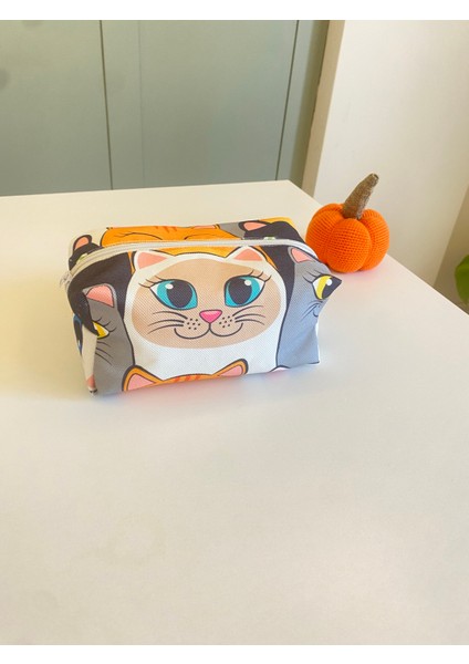 Kedi Desen Makyaj Çantası fiyatları