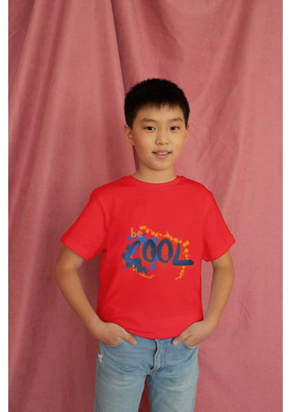 Erkek Çocuk Pamuk Be Cool Baskılı Kısa Kol Tshirt modelleri