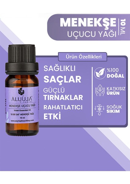 Her Damla Saflık: Saf, Seyreltilmemiş Doğal Aromaterapi Menekşe Uçucu Yağı 10 Ml