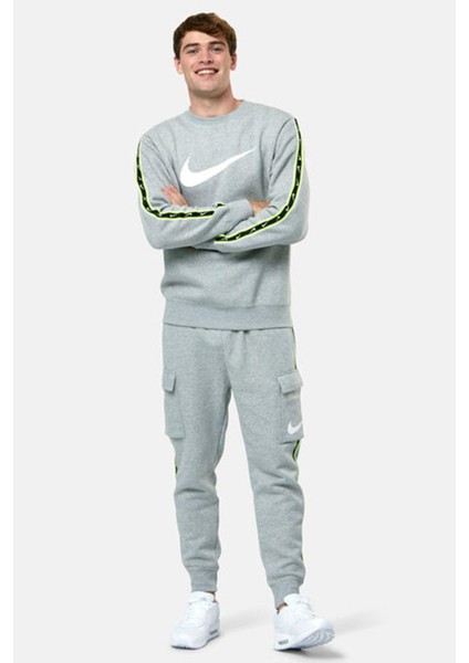 Sportswear Grey Sweatshirt Şardonlu Erkek Sweatshirt Gri modelleri
