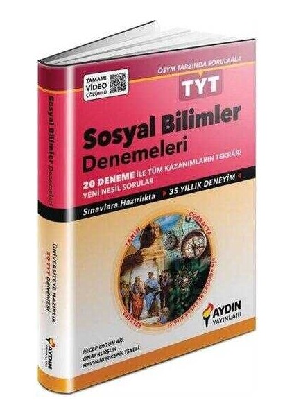 Aydın Yayınları   Tyt Sosyal Bilimler 20 Deneme