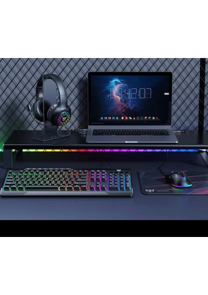 Bilişim Burada TZ5006 5 In 1 Combo Gaming Set - Mouse/klavye/kulaklık/oyuncu Kulaklık Standı/ Mousepad