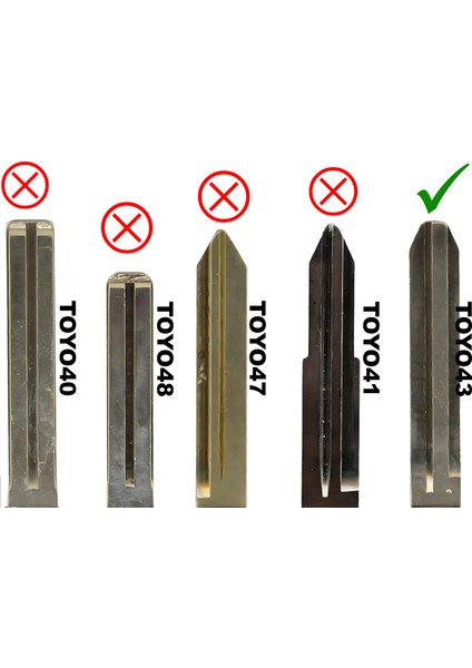 Toyota Hilux Rav4 Land Cruiser Uyumlu TOY43 Uçlu Logolu Kumanda Anahtar Kabı Oto Anahtarlık 2 Tuş fırsatları