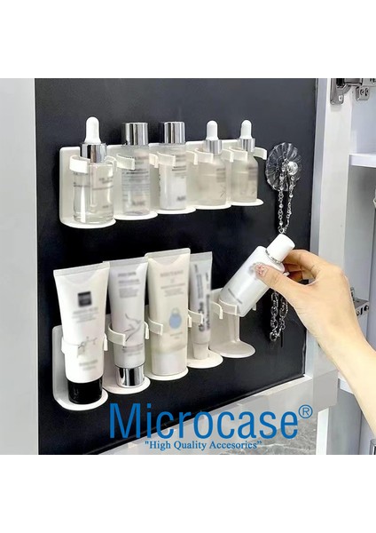 5 Yuvalı Yapışkanlı Mutfak Banyo Dolap Organizer Raf Baharatlık AL4452