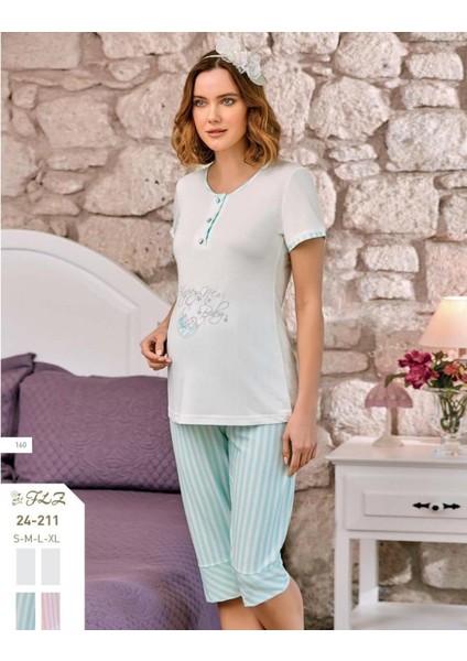 24-211 Hamile Lohusa Kapri Pijama Takımı
