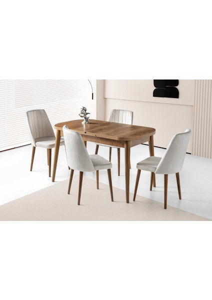 Venüs Milano Mdf Mutfak Masa Sandalye Takımı 80x130