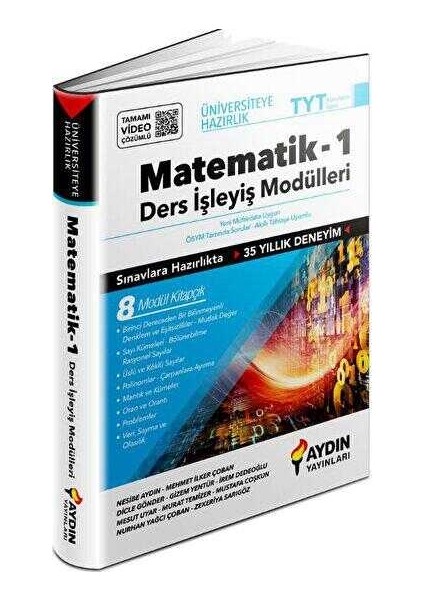 Aydın Yayınları Üniversiteye Hazırlık Matematik Ders Işleyiş Modülleri 1. Kitap 2023