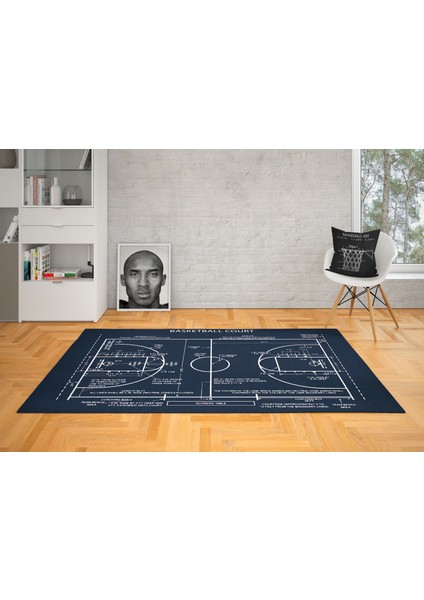 Basketball Court Navyblue - Basketbol Sahası Halı fırsatları
