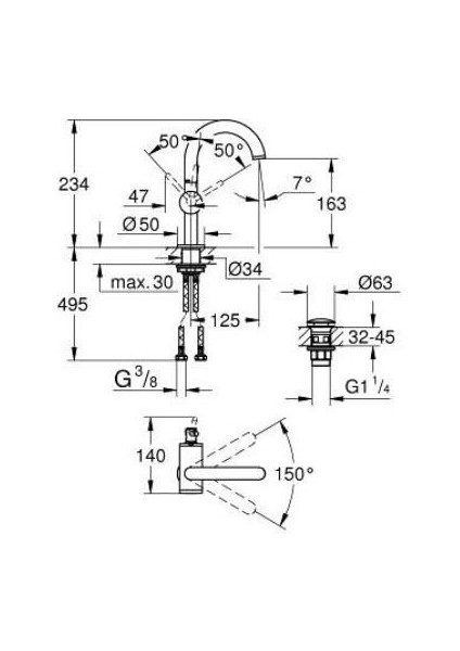 Atrio Lavabo Bataryası M-Boyut - 24363DA0 modelleri
