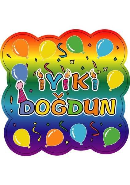 Kağıt Zincir Iyi ki Doğdun Doğum Günü Parti Süsü Renkli 24'lü fiyatları