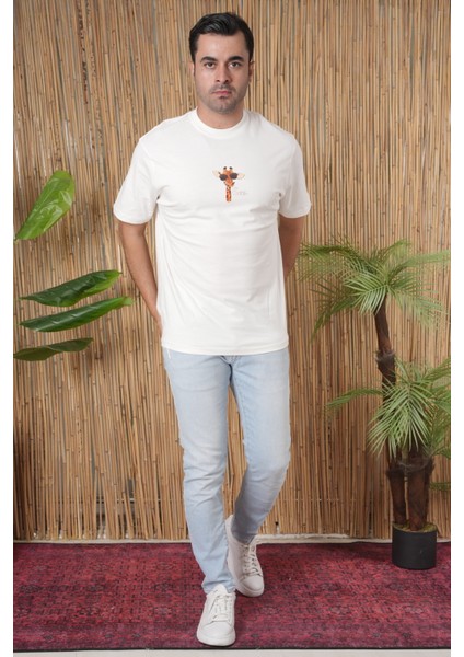 Erkek Tişört New Season Unisex Over Size Ön Arka Baskılı T -Shirt %100 Pamuk Kaliteli Ürün