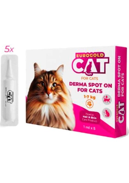 Kedi Deri Bakım Damlası 5 X 1 Ml
