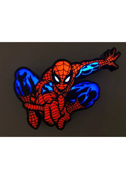 Ambiyans Işıklı Spiderman Masa Lambası