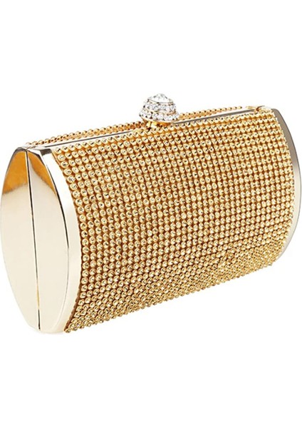 Lüks Kristal Akşam Debriyaj Düğün Çanta Parti Balo Çanta Kutusu (Altın) (Yurt Dışından) fiyatları