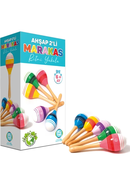 Circle Toys Ahşap Marakas 2'li