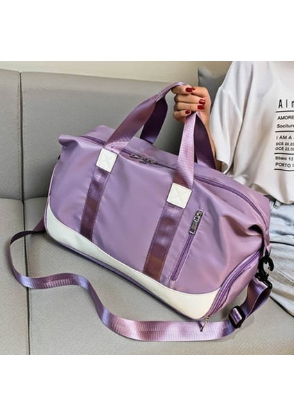 Erkekler ve Kadınlar Islak Kuru Spor Çantası Spor Eğitimi Omuz Seyahat Yeşil + Beyaz (Yurt Dışından) fiyatları