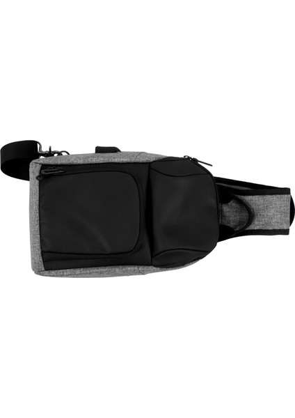 Rahat Erkek Moda Omuz Çantası Açık Seyahat Göğüs USB Şarj Crossbody (Yurt Dışından)