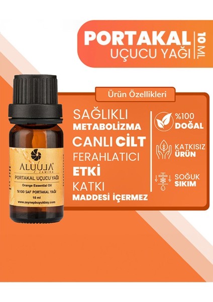 Her Damla Saflık: Saf, Seyreltilmemiş Doğal Aromaterapi Portakal Uçucu Yağı 10 Ml