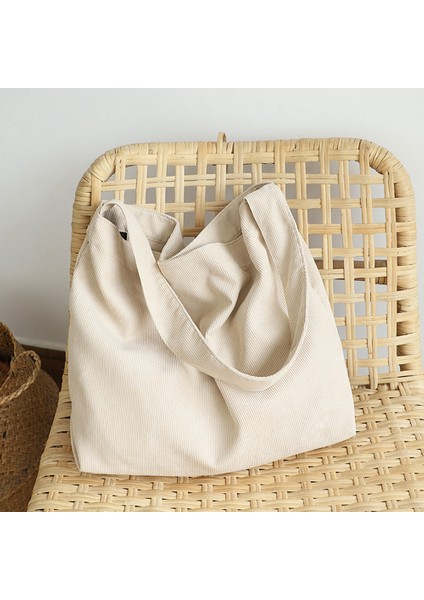 Tek Omuz Çantası Günlük Moda Büyük Kapasiteli Tote Kadife Messenger Kahverengi (Yurt Dışından) fiyatları