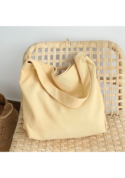 Tek Omuz Çantası Günlük Moda Büyük Kapasiteli Tote Kadife Messenger Kahverengi (Yurt Dışından) modelleri