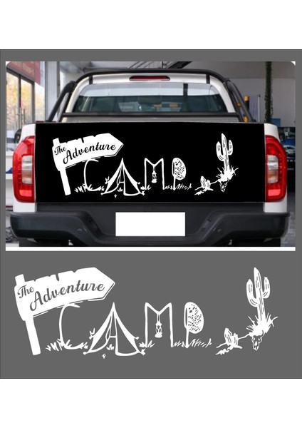 Sticker Usta Adventure Kamp Karavan Offroad 4x4 Araba Oto Karavan Sticker 00127