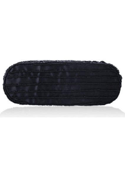 Kadınlar Için Vintage Boncuklu Debriyaj Akşam Çanta Resmi Gelin Düğün Çanta Balo Kokteyl Parti Çanta (Siyah) (Yurt Dışından) modelleri